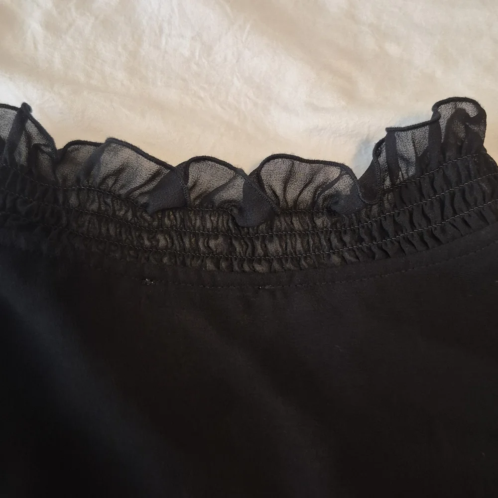 Calvin Klein Black Ruffled Blouse - Picture 4 of 5